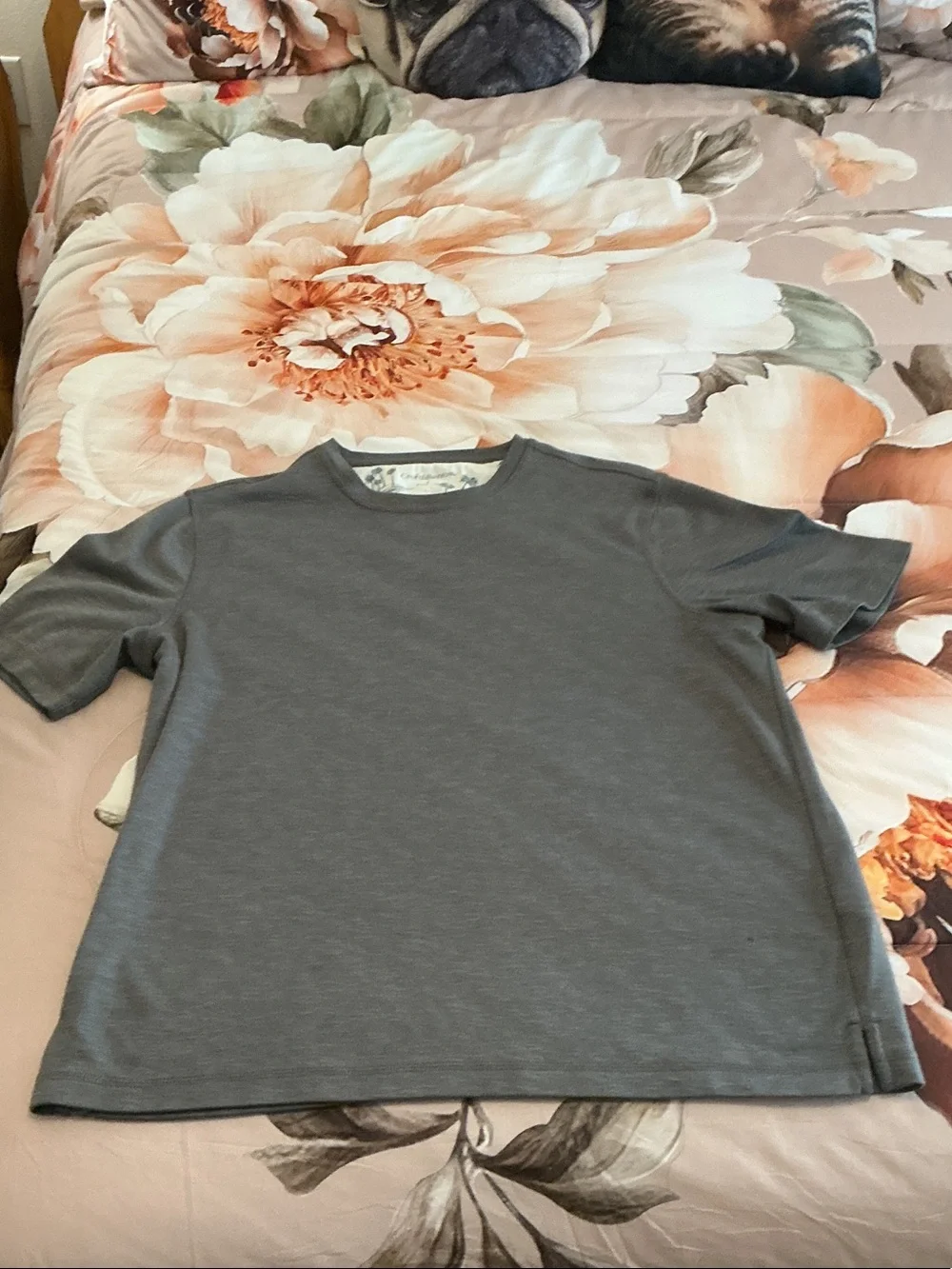 Croft & Barrow short sleeve tee shirt gray size L
